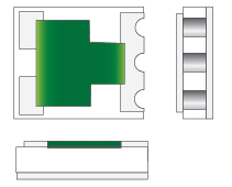 illustration of Wraparound Chip Attenuator castellations