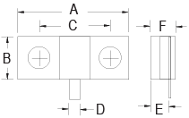 High Power Flange RF Termination 2 Hole